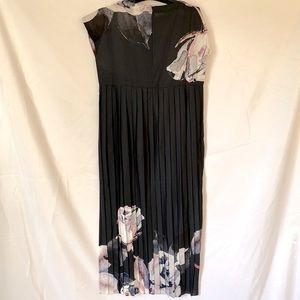 Beautiful Sheer Long Pleated Dress ~NWT